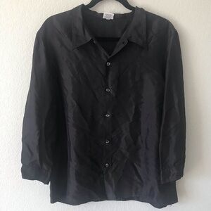 CP Shades Vintage Rayon Blouse in Plum L